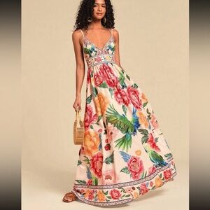 Floral Maxi Dress in Multicolor